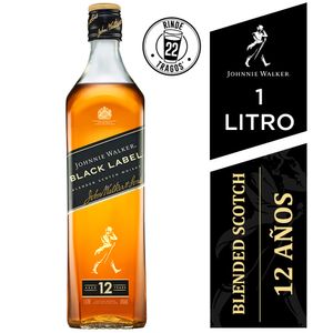 Whisky JOHNNIE WALKER Black Label Botella 1L