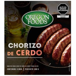 Chorizo de Carne de Cerdo OREGON FOODS Caja 600g