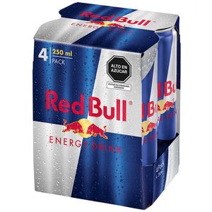 Bebida Energizante RED BULL Lata 250ml Paquete 4un