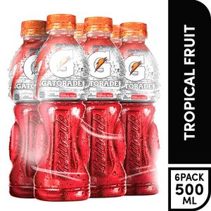 Bebida Rehidratante GATORADE Tropical Fruit Botella 500ml Paquete 6un
