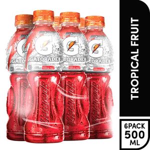 Bebida Rehidratante GATORADE Tropical Fruit Botella 500ml Paquete 6un