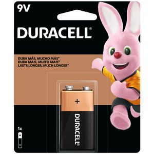 Pilas y baterias DURACELL 9V Paquete 1un
