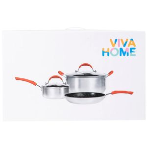 Juego de Ollas Aluminio VIVA HOME 5pzs