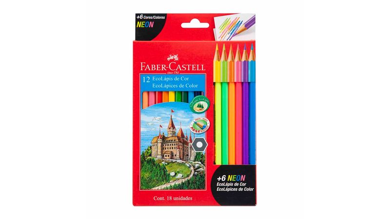 Colores FABER-CASTELL EcoLapices Caja 18un - Promart
