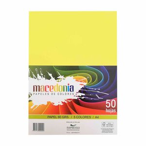 Papeles de Colores MACEDONIA 5 Colores Paquete 50g