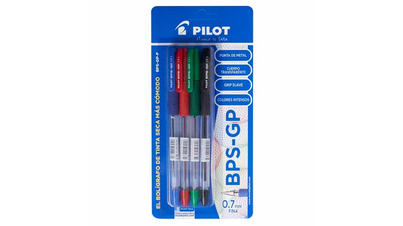 Bolígrafo Tinta Seca BPS-GP - Set x 4 unidades PILOT
