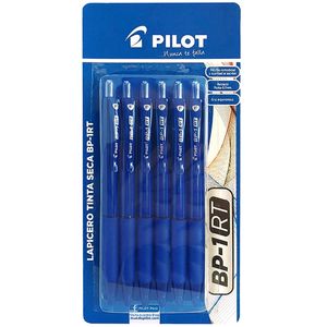 Bolígrafo PILOT BP-1RT-F Azul Blíster 6un