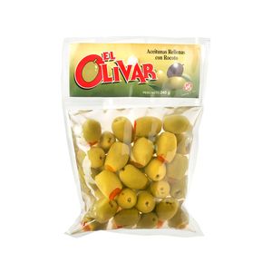 Aceitunas Verdes EL OLIVAR con Rocoto Bolsa 240g