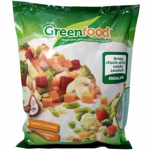 Mix de Arveja y Zanahoria Precocida Congelada GREEN FOOD Bolsa 400g