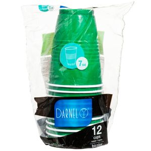 Vaso DARNEL Verde Vivo 7 Oz Paquete 12un