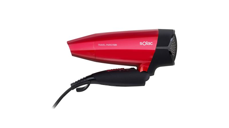 Secadora de Cabello SOLAC Travel Paris 1500 Rojo | Vivanda