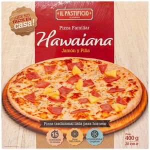 Pizza IL PASTIFICIO Hawaiana Caja 395g