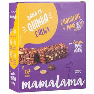 Barra Energética MAMALAMA Chocolate con Maní Caja 5un
