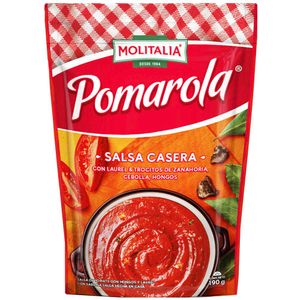 Salsa Pomarola MOLITALIA con Hongos y Laurel Doypack 190g