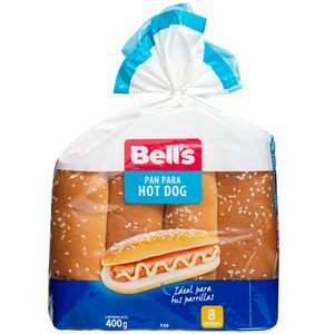 Pan para Hot Dog BELL’S Bolsa 8un