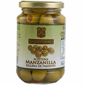 Aceituna Manzanilla VALDEPORRES con Pimiento Frasco 370g