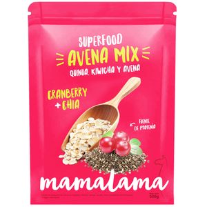 Avena Mix MAMALAMA Cranberry con Chía Doypack 500g