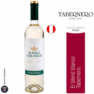 Vino TABERNERO Blanco de Blancos Chardonnay Chenin Blanc Sauvignon Blanc Botella 750ml