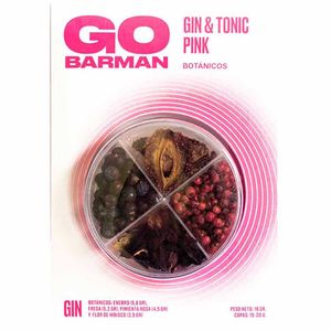 Complemento para Licor GO BARMAN Botánicos Gin Tonic Pink Paquete 18g
