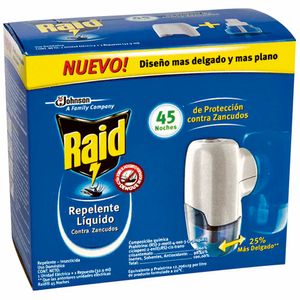 Insecticida RAID Aparato Eléctrico + repuesto 45 noches