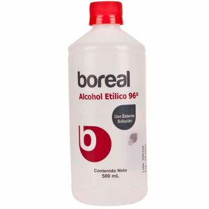Alcohol Etílico BOREAL 96° Botella 500ml