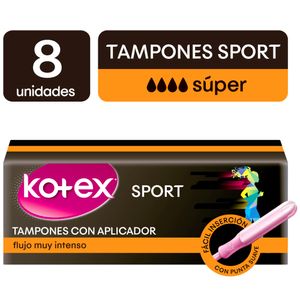 Tampón KOTEX con Aplicador Evolution Súper Caja 8un