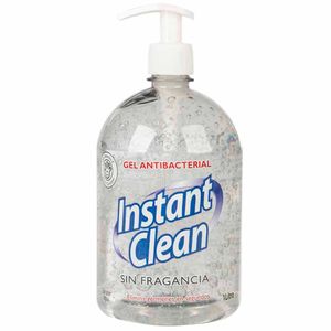 Gel Antibacterial INSTANT CLEAN Sin Fragancia Frasco 1L