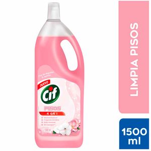 Limpiador de Pisos Líquido CIF Aroma Flor de Algodón y Jazmín Botella 1.5L