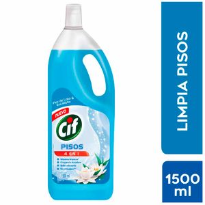 Limpiador de Pisos Líquido CIF Aroma Flor de Loto y Eucalipto Botella 1.5L