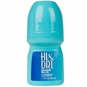 Desodorante en Roll On para Mujer HI & DRI Unscented Frasco 50ml