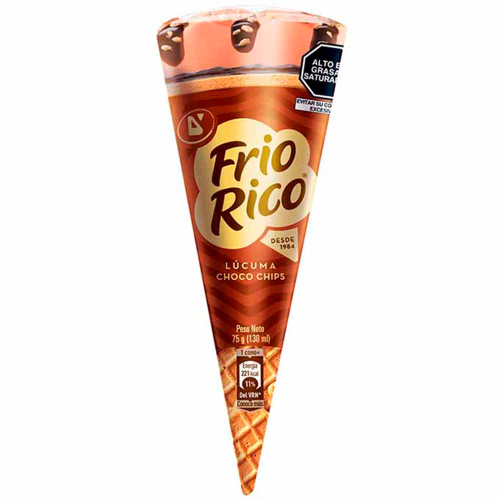 Helado D'ONOFRIO Frio Rico de Lúcuma Cono 130ml Vivanda