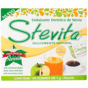 Endulzante Natural STEVITA en Polvo Caja 150 Sobres