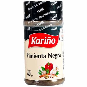 Pimienta KARIÑO Negra molida Frasco 40Gr