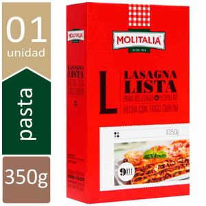Pasta Lasagna MOLITALIA Caja 350g