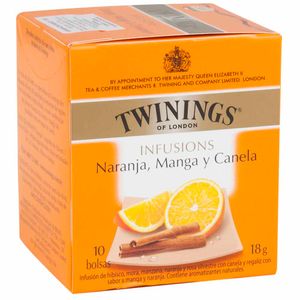 Infusión de Naranja, Mango y Canela TWININGS Caja 10un