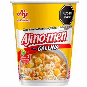 Sopa Instantánea AJINOMEN Sabor a Gallina Vaso 51g