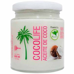Aceite de Coco COCOLIFE Extra Virgen Frasco 250ml