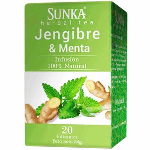 Infusión de Jengibre y Menta SUNKA Caja 20un