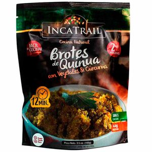 Brotes de Quinua INCATRAIL Vegetales y Cúrcuma Bolsa 100g