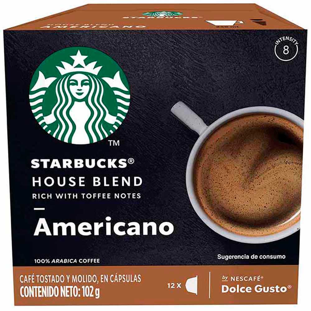 Cápsulas de Café House Blend Americano STARBUCKS Caja 12un | Vivanda
