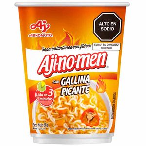 Sopa Instantánea AJINOMEN Gallina Picante Vaso 51g