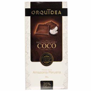 Chocolate con Coco ORQUIDEA Envoltura 90g