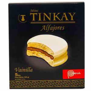 Mini Alfajores TINKAY sabor a Vainilla Caja 150g