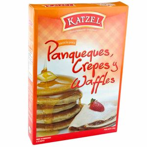 Mezcla en Polvo KATZEL para Panqueques, Crepes y Waffles Caja 210g
