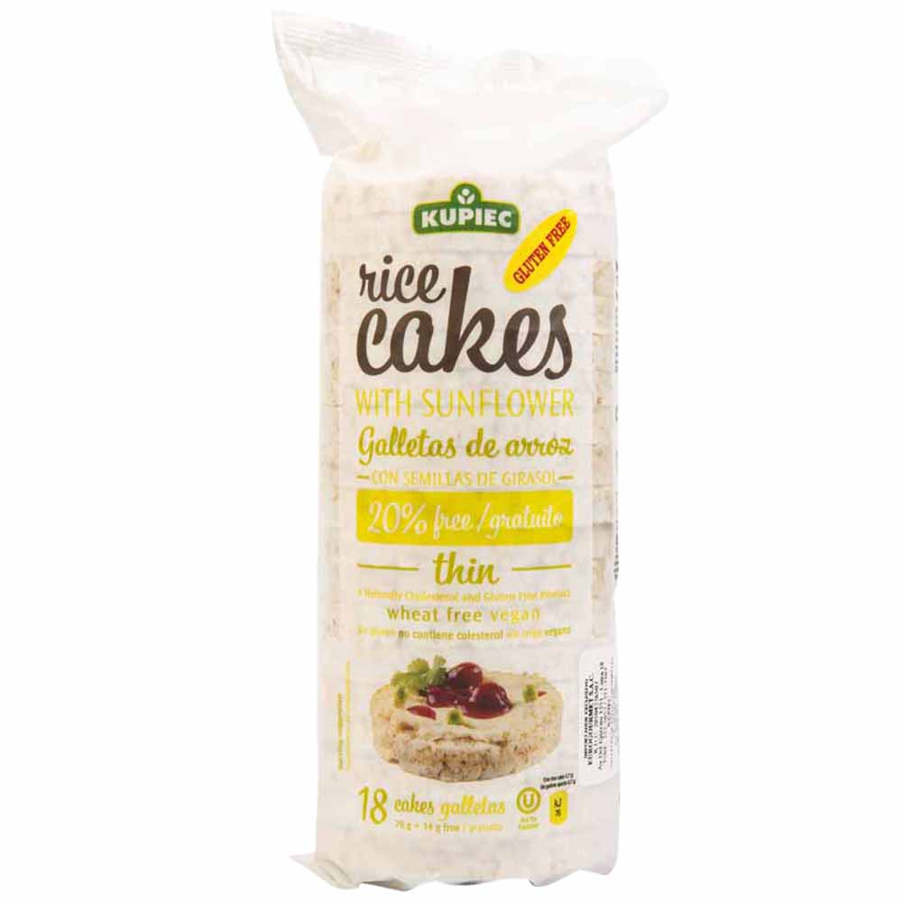 Galletas de Arroz con Semillas de Girasol KUPIEC Rice Cakes Paquete 84g |  Vivanda