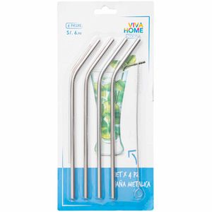 Set de Cañas Metálicas VIVA HOME Paquete 4un