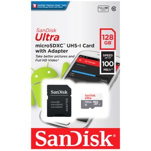 Tarjeta Micro SD SANDISK Ultra C/Adapt 128GB