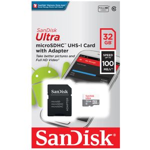 Tarjeta Micro SD SANDISK Ultra C/Adapt 32GB