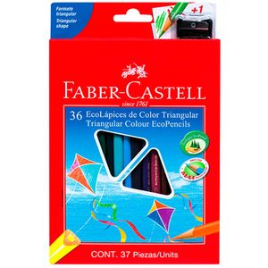 Colores FABER CASTELL Hexagonales Caja 36un