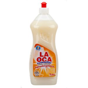 Lavavajilla Líquido LA OCA Jabón Natural Hipoalergénico Botella 1L